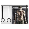 Fitness Training OLYMPIC Gymnastics Crossfit Rings with Suspension Straps Black - Mega Save Wholesale & Retail