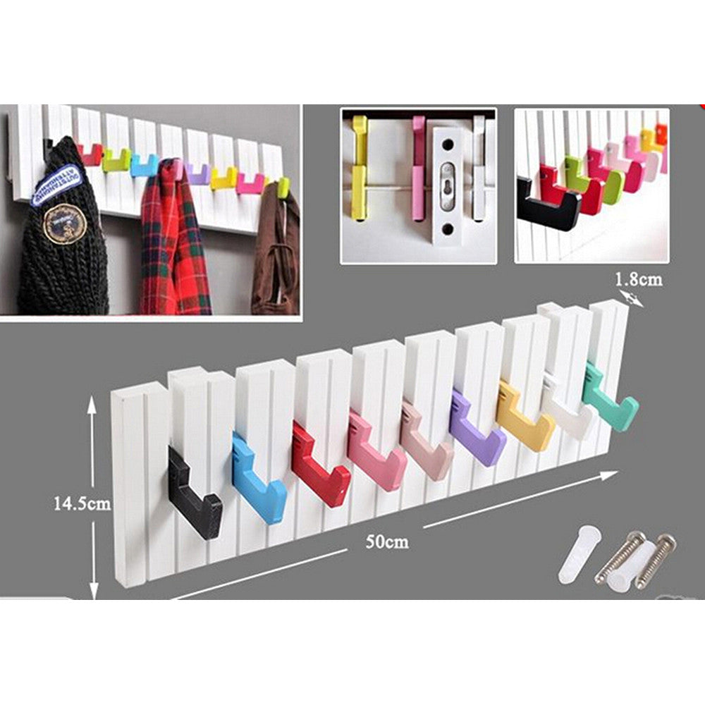 Piano Keyboard Hook, Coat Clothes Bag Rack Hanger - Mega Save Wholesale & Retail - 1