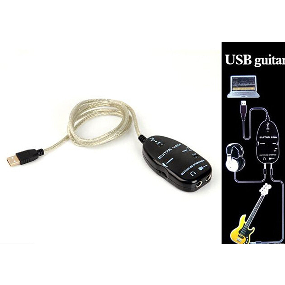 USB Guitar Link Cable Effect Amp Recording - Mega Save Wholesale & Retail