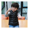 Child Thin Light Waistcoat Casual Warm Down Coat   black   110cm - Mega Save Wholesale & Retail - 1