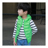 Child Thin Light Waistcoat Casual Warm Down Coat   green   110cm - Mega Save Wholesale & Retail - 1