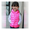 Child Thin Light Waistcoat Casual Warm Down Coat   rose red   110cm - Mega Save Wholesale & Retail - 2