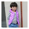 Child Thin Light Waistcoat Casual Warm Down Coat   purple   110cm - Mega Save Wholesale & Retail - 1