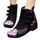 Vintage Beijing Cloth Shoes Embroidered Boots black - Mega Save Wholesale & Retail - 1