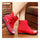 Vintage Beijing Cloth Shoes Embroidered Boots red - Mega Save Wholesale & Retail - 3