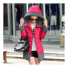 Down Coat Woman Thick Warm Hoodied   rose red   L - Mega Save Wholesale & Retail - 2