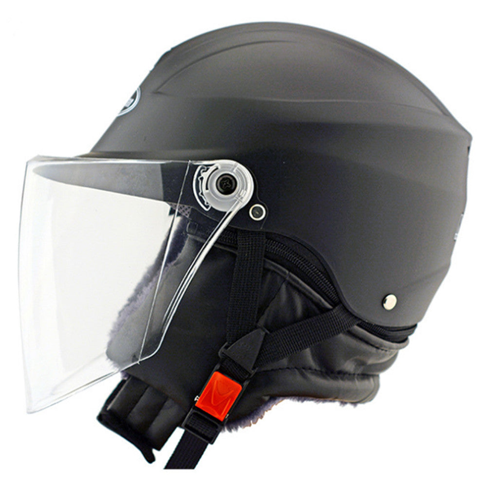 Motorcycle Motor Bike Scooter Safety Helmet 301-1    dull black - Mega Save Wholesale & Retail - 1