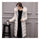 Winter Woman Racoon Fur Collar Long Down Coat   white   S - Mega Save Wholesale & Retail - 1