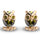 Cute Little Bird Zircon 18K Gold Galvanized Ear Studs   green - Mega Save Wholesale & Retail - 1