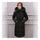 Down Coat Woman Middle Long Thick Fur Collar Slim Winter    black   S - Mega Save Wholesale & Retail - 1