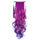 Gradient Ramp Horsetail Lace-up Curled Wig KBMW rose red to dark purple - Mega Save Wholesale & Retail - 1
