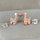 Plated Rose Gold  Giraffe Earrings 