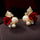 Rose Butterfly Fake Pearl Ear Studs