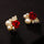 Rose Butterfly Fake Pearl Ear Studs