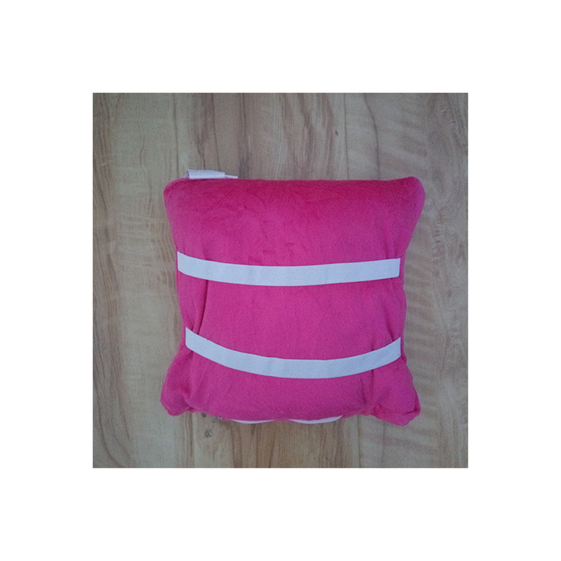 SMART TRAVEL NECK PILLOW CUSHION 3 IN 1 MULTIFUNCTIONAL IPAD TABLET CUSHION   rose red - Mega Save Wholesale & Retail