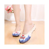 Old Beijing Chinese Embroidered Shoes in National Slipsole Style Beige Shade & Low Cut Fashion - Mega Save Wholesale & Retail - 2