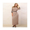 European Big Size Sexy Woman Attire with Belt Long Dress Full Dress rice - Mega Save Wholesale & Retail - 1