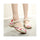 Spring Peach Flower National Style Vintage Embroidered Chinese Shoes for Women in Fashionable Rice Shade - Mega Save Wholesale & Retail - 4