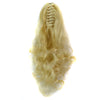 Beige Wig Horsetail Tiger Claw Clip Curled