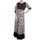 Muslim Printing Elastic Long Dress   black