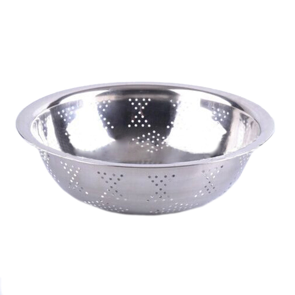 Wash rice wholesale stainless steel pots rice sieve flanging Kitchen Drain vegetables basin basin basin Wash rice bowl fruit   45CM - Mega Save Wholesale & Retail - 1