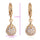 18K Gold Galvanized Zircon Earrings - Mega Save Wholesale & Retail - 4