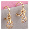 18K Gold Galvanized Zircon Earrings - Mega Save Wholesale & Retail - 2