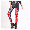 Womens Leggings Union Jack pattern leggings UK Flag Stretch fit Skin pants - Mega Save Wholesale & Retail
