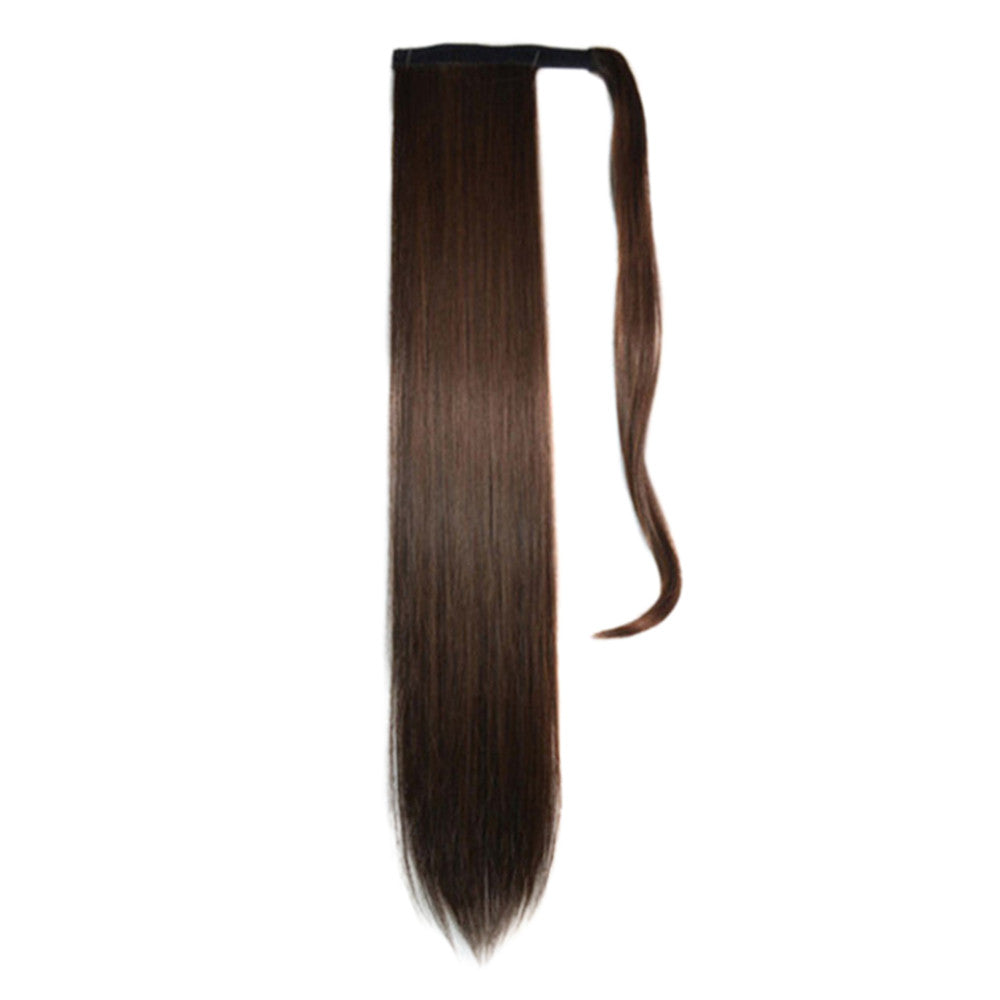 Magic Tape Horsetail Wig Lace-up     dark brown 2M33# - Mega Save Wholesale & Retail