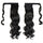Magic Tape Long Curled Hair Wig Horsetail    black K06-1B# - Mega Save Wholesale & Retail