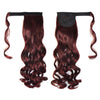 Magic Tape Long Curled Hair Wig Horsetail    wine red K06-2M118# - Mega Save Wholesale & Retail
