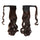Magic Tape Long Curled Hair Wig Horsetail    dark brown K06-2M33# - Mega Save Wholesale & Retail