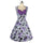 Vintage Hepburn Style Summer Sleeveless 50s Dress   purple   S - Mega Save Wholesale & Retail - 1