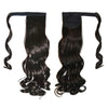 Magic Tape Long Curled Hair Wig Horsetail    brown black K06-4# - Mega Save Wholesale & Retail