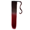 Magic Tape Gradient Ramp Colorful Wig    MST black to wine red