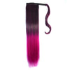 Magic Tape Gradient Ramp Colorful Wig    MST black to rose red