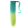 Magic Tape Gradient Ramp Colorful Wig    MST peacock green to mint yellow