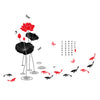 Ink and Wash Lotus Wallpaper Wall Sticker Removeable - Mega Save Wholesale & Retail - 1