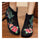 Peacock Vintage Beijing Cloth Shoes Embroidered Boots black - Mega Save Wholesale & Retail - 2