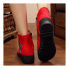 Peacock Vintage Beijing Cloth Shoes Embroidered Boots red - Mega Save Wholesale & Retail - 3