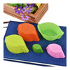 The new silicone bakeware kitchen utensils leaves food cake mold 9 * 5.5 * 3.2 = 8 g   5PCS - Mega Save Wholesale & Retail - 5
