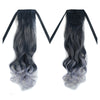 Wig Horsetail Black to Granny Grey Curled    MWblack to light granny grey curled - Mega Save Wholesale & Retail