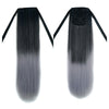 Wig Horsetail Black to Granny Grey Curled    MW black to light granny grey straight - Mega Save Wholesale & Retail