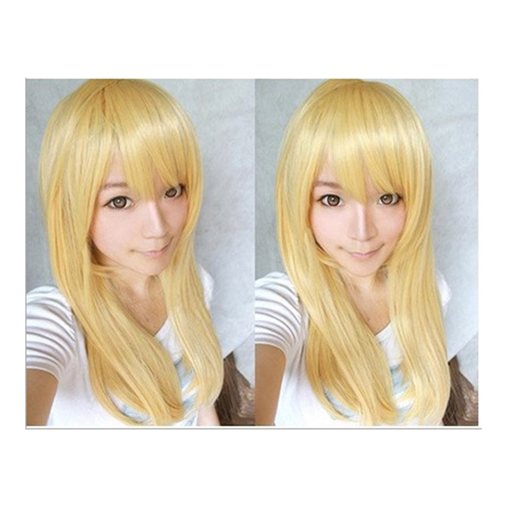 Wonderland Long 60cm Blonde Straight Synthetic Cosplay Wig   milk golden - Mega Save Wholesale & Retail