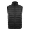 Man Thin Light Waistcoat Vest Down Coat Plus Size   black   S - Mega Save Wholesale & Retail - 1