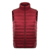Man Thin Light Waistcoat Vest Down Coat Plus Size   red   S - Mega Save Wholesale & Retail - 1