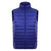 Man Thin Light Waistcoat Vest Down Coat Plus Size   blue   S - Mega Save Wholesale & Retail - 1