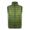 Man Thin Light Waistcoat Vest Down Coat Plus Size   green   S - Mega Save Wholesale & Retail - 1