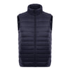 Man Thin Light Waistcoat Vest Down Coat Plus Size   navy    S - Mega Save Wholesale & Retail - 1