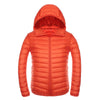Light Thin Short Down Coat Man Hooded Fashionable   orange   S - Mega Save Wholesale & Retail - 1